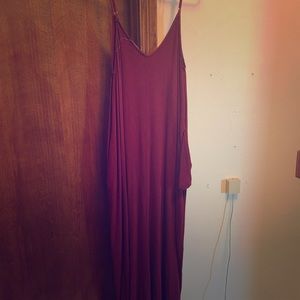 XL burgundy dress